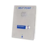 Borne appel urgence Help Point avec caméra vidéo et bouton PMR pour arrêt de bus