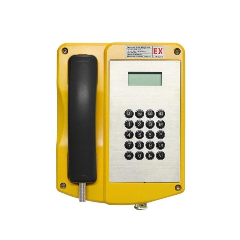 Téléphone ATEX Horus jaune pour industrie